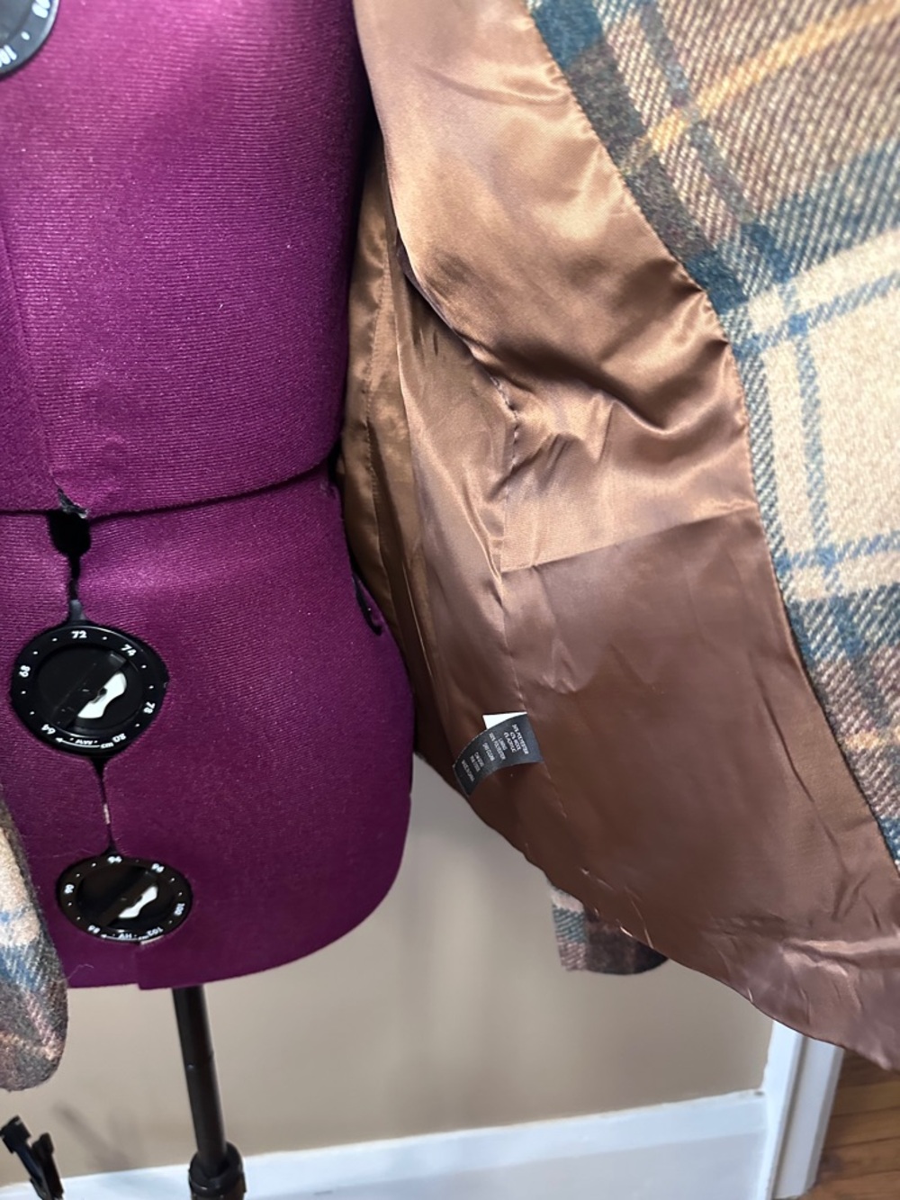 Joie Plaid Wool Blend Single Button Blazer, Heritage, Preppy, Academia - Picture 4 of 10